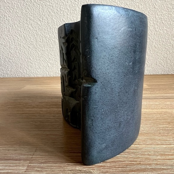 Asymmetrical Black and Gray Ceramic Art Piece Alexander Danel Austin Sculpture - Picture 6 of 16